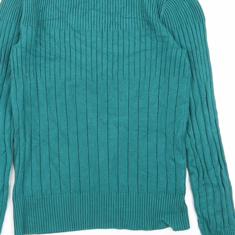 M&S Womens Green   Basic T-Shirt Size 12