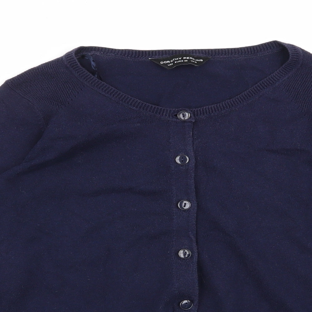 Dorothy Perkins Womens Blue   Cardigan Jumper Size 10