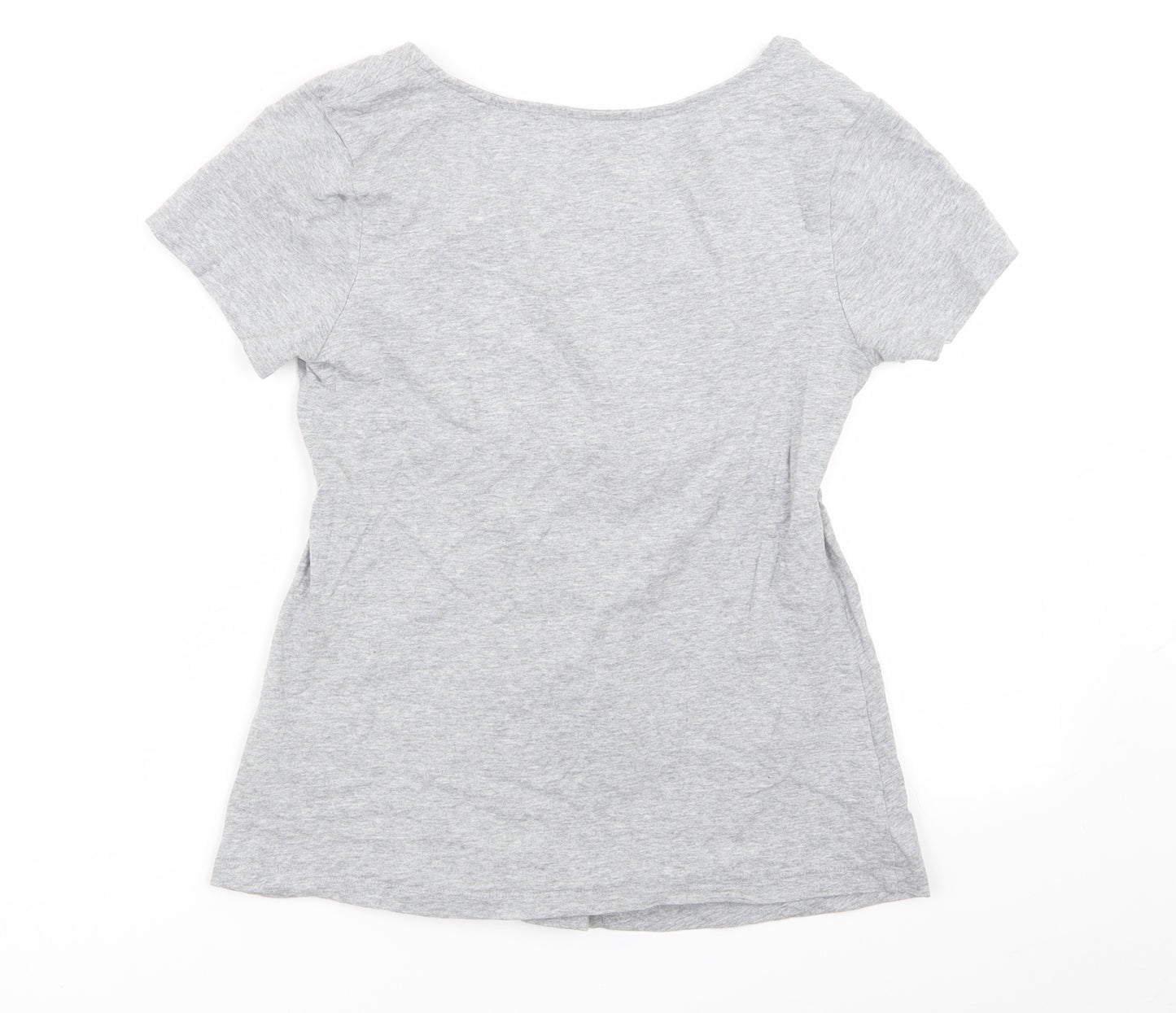 ESMARA Womens Grey   Basic T-Shirt Size 12