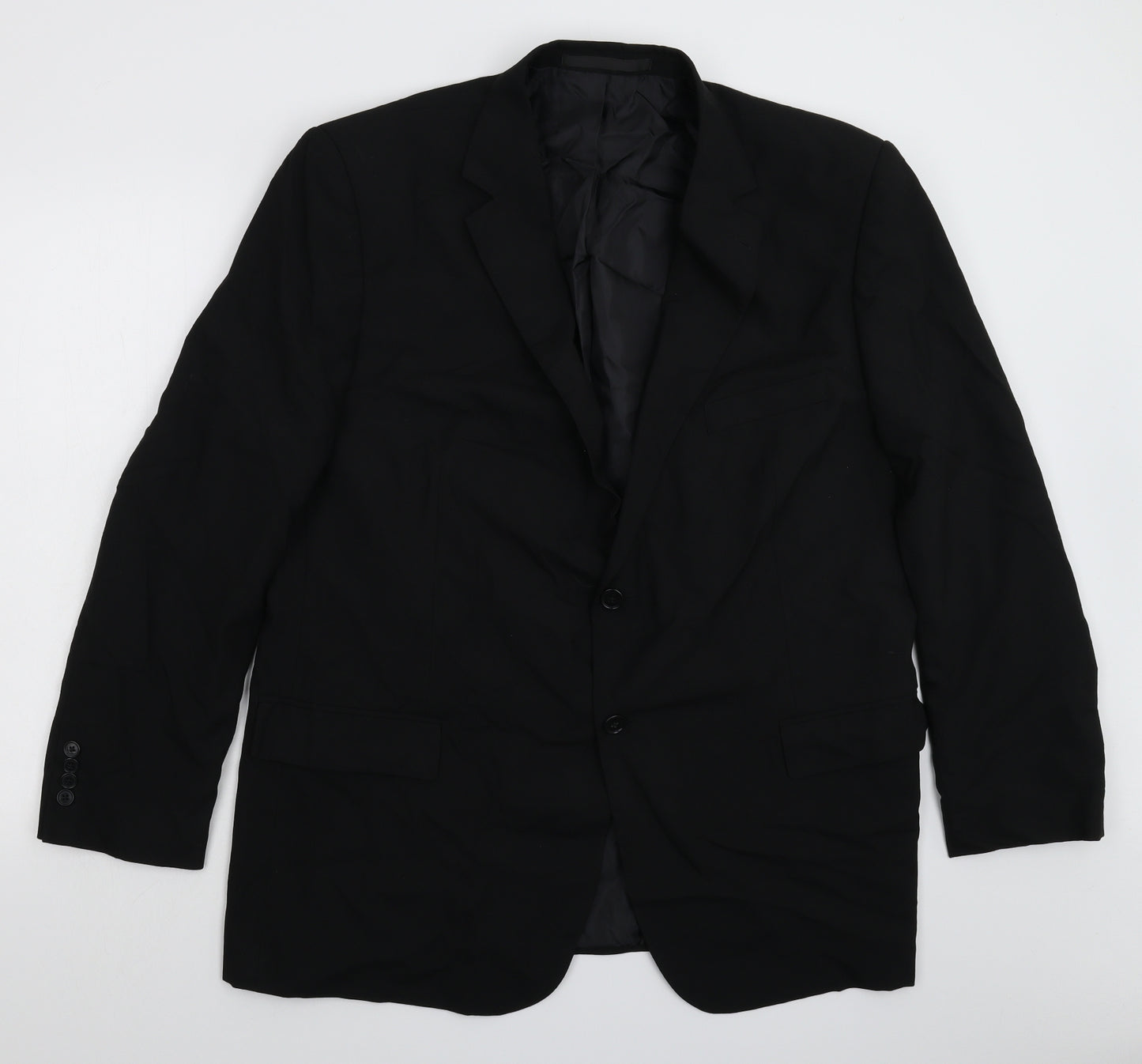 Marks and Spencer Mens Black   Jacket Suit Jacket Size 46