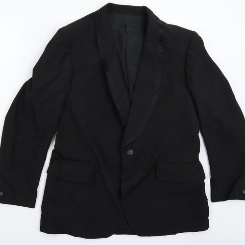 Sumrie Mens Black   Jacket Suit Jacket Size 40
