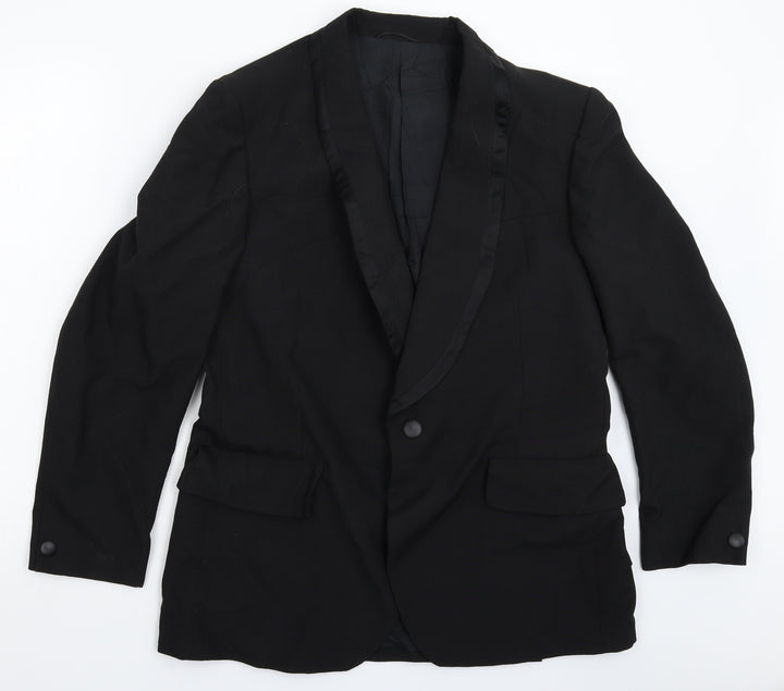 Sumrie Mens Black   Jacket Suit Jacket Size 40