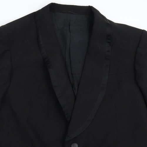Sumrie Mens Black   Jacket Suit Jacket Size 40