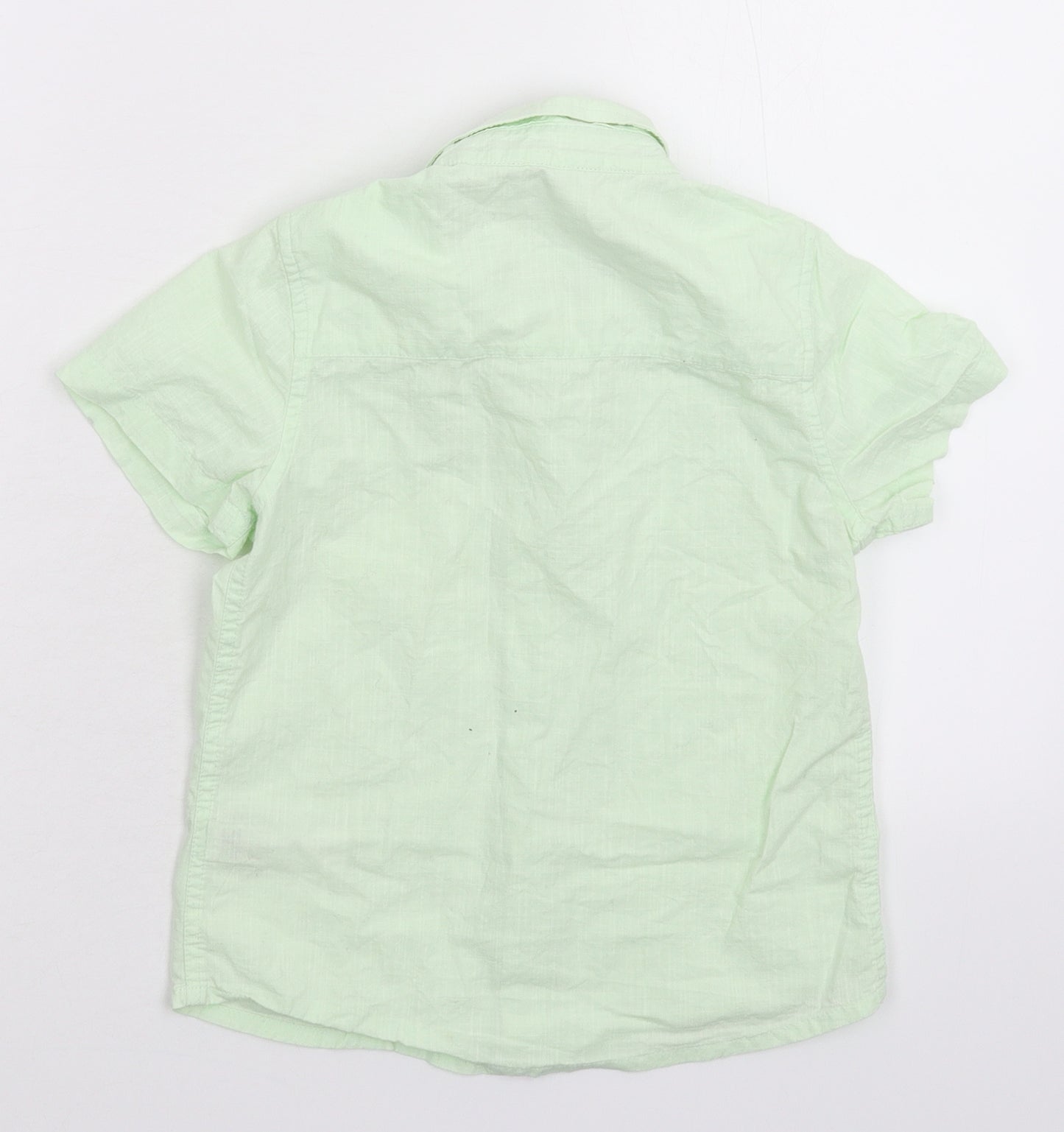 Monsoon Boys Green   Basic Button-Up Size 7 Years