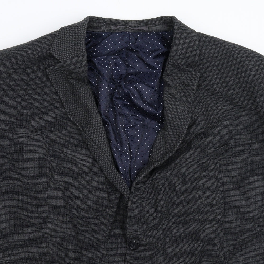 Centaur Mens Black   Jacket Suit Jacket Size 52