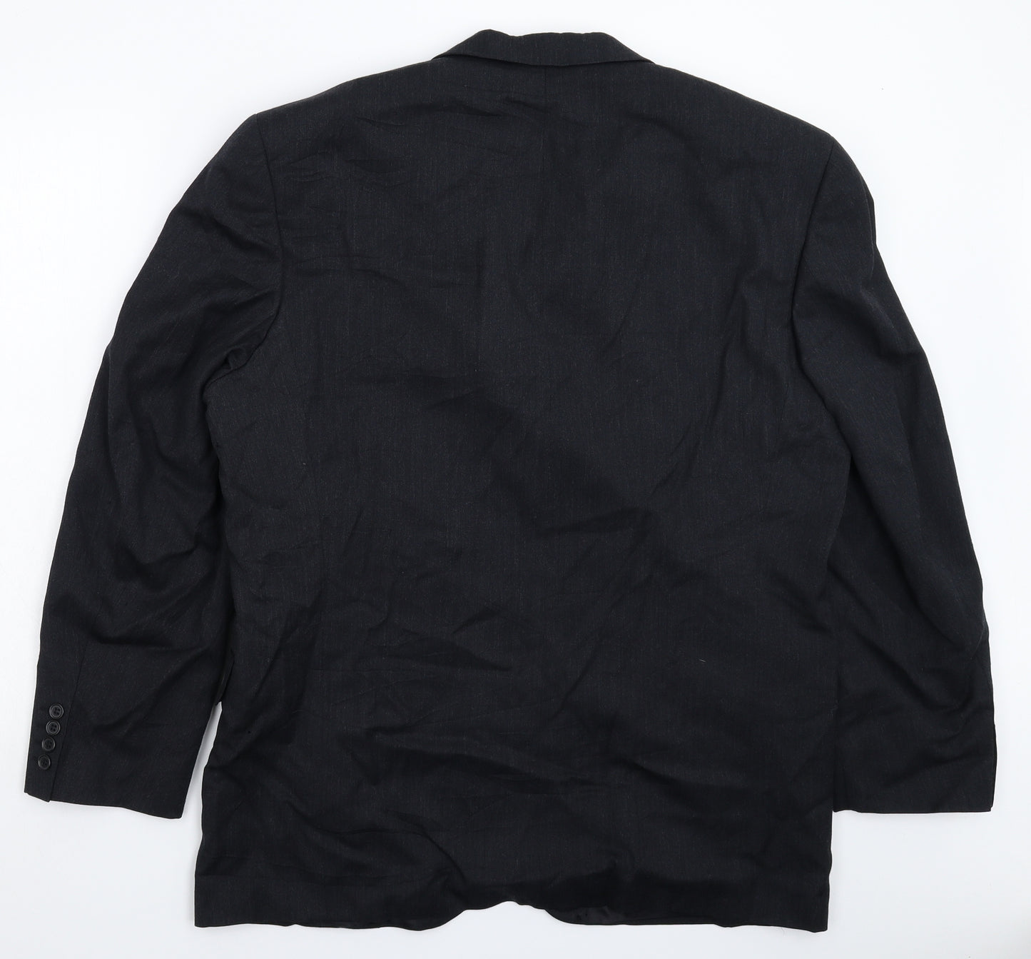 Van Kollem Mens Black   Jacket Suit Jacket Size 46