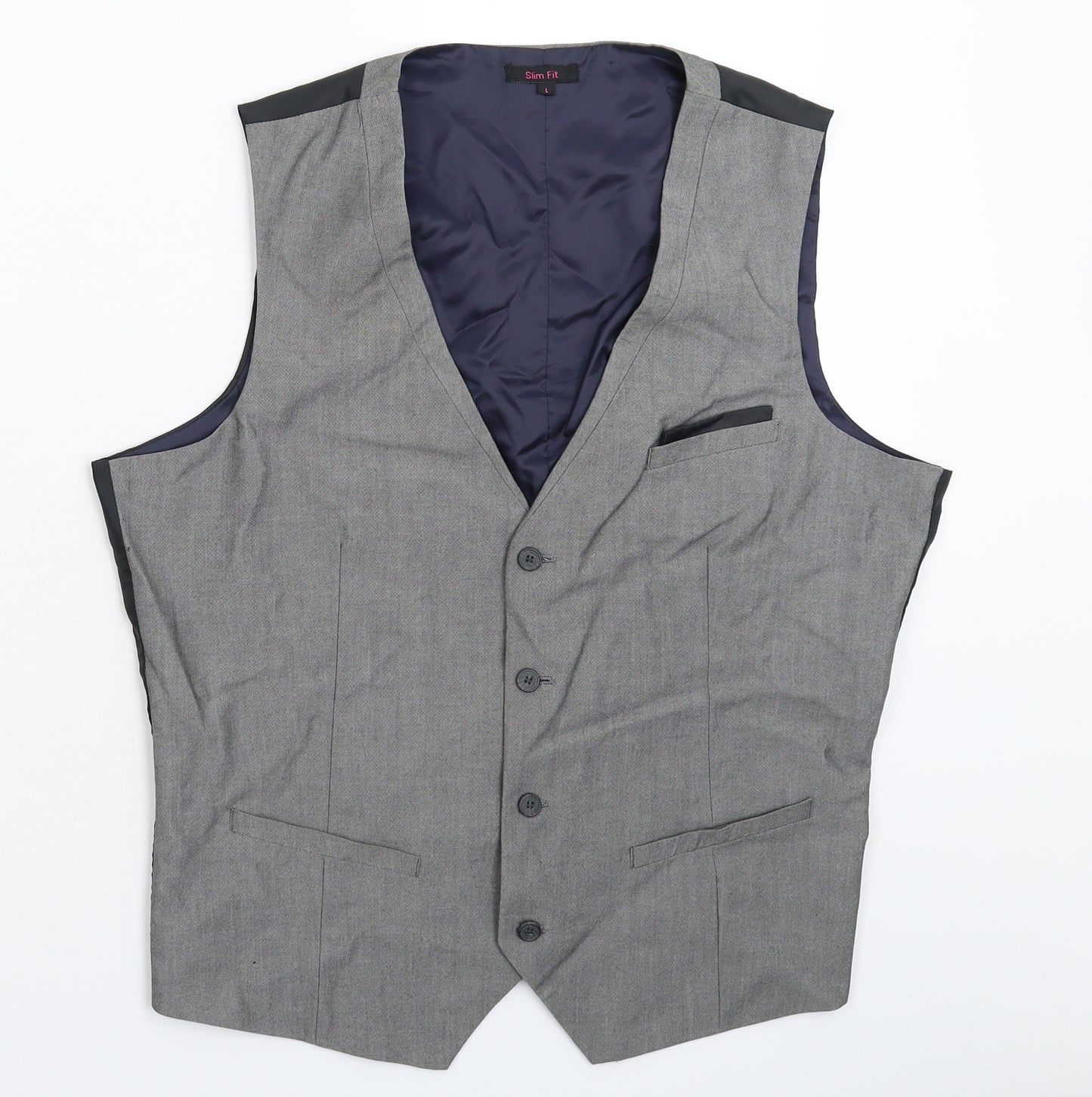 Butler & Webb Mens Grey   Jacket Suit Waistcoat Size L