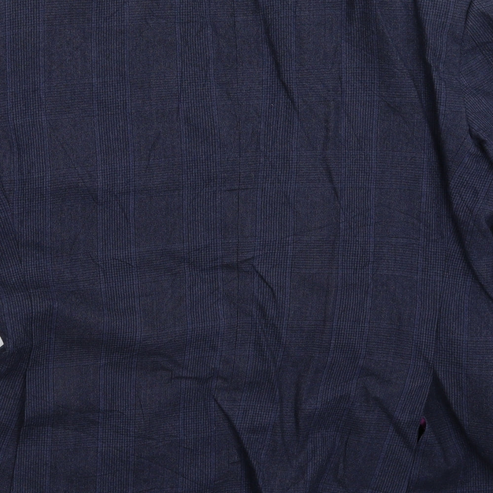 Charles Tyrwhitt Mens Blue Check  Jacket Suit Jacket Size 40