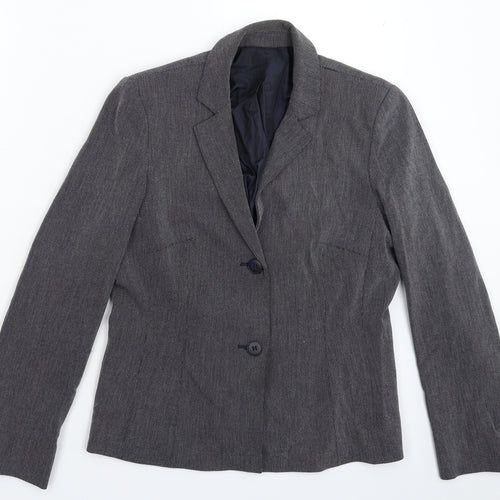 Preworn Womens Blue   Jacket Suit Jacket Size 12