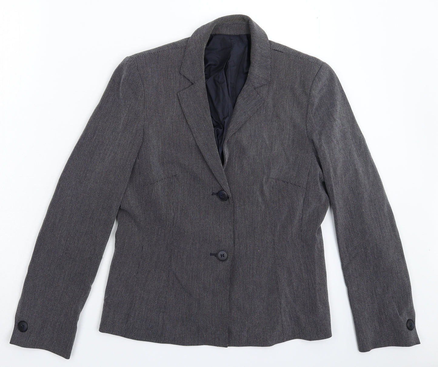 Preworn Womens Blue   Jacket Suit Jacket Size 12