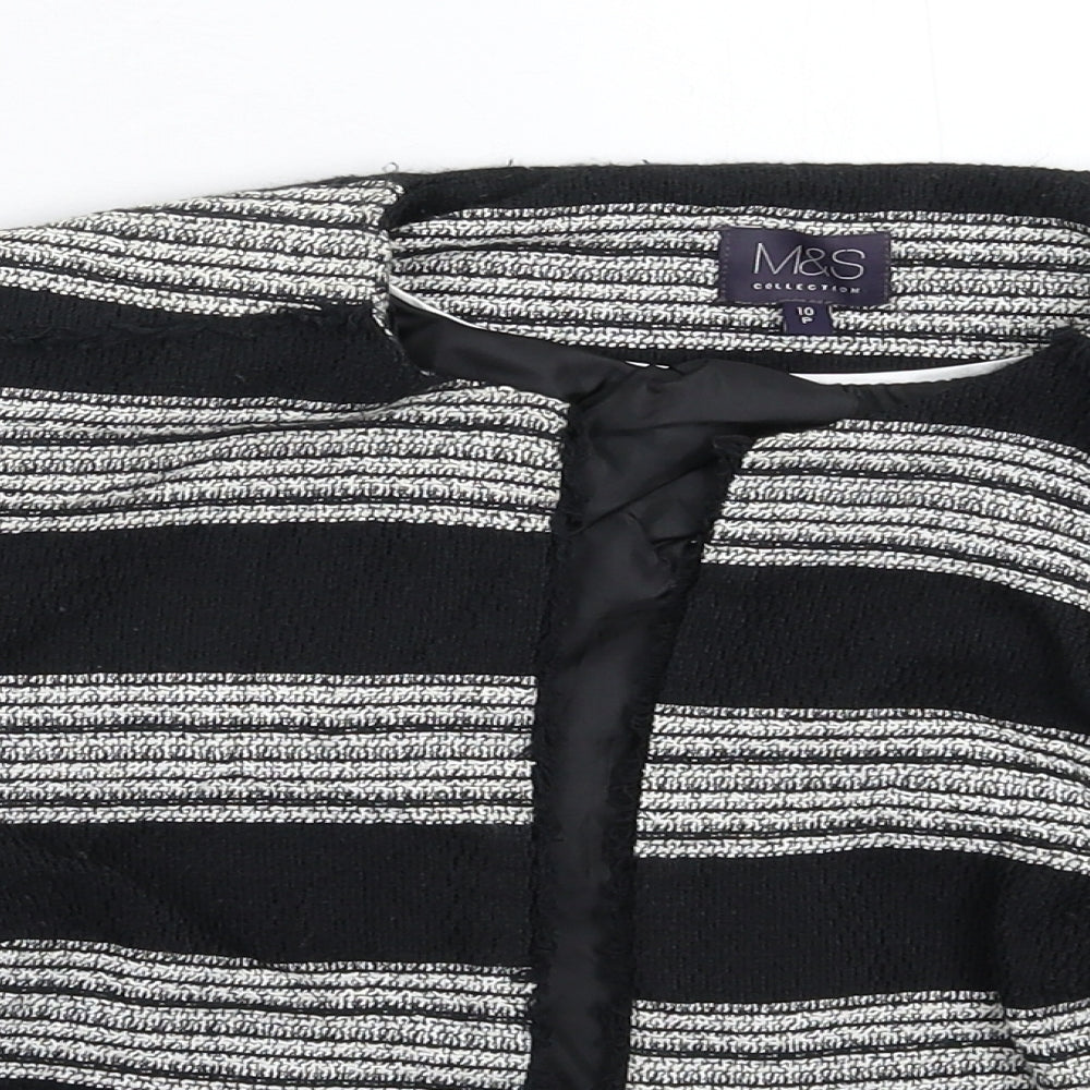 Marks and Spencer Womens Multicoloured Striped  Jacket Blazer Size 10