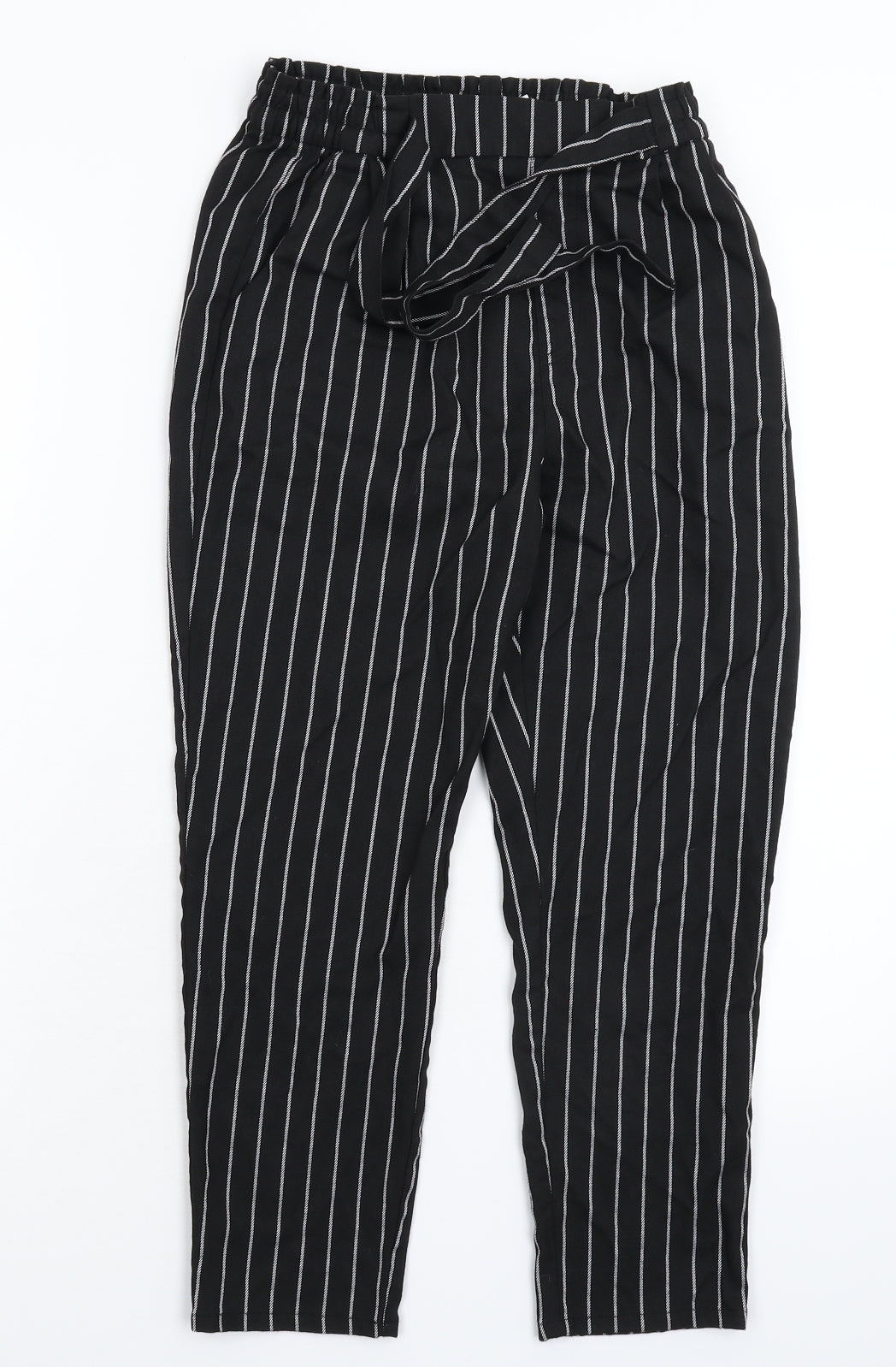 H&M Girls Black Striped  Dress Pants Trousers Size 10 Years