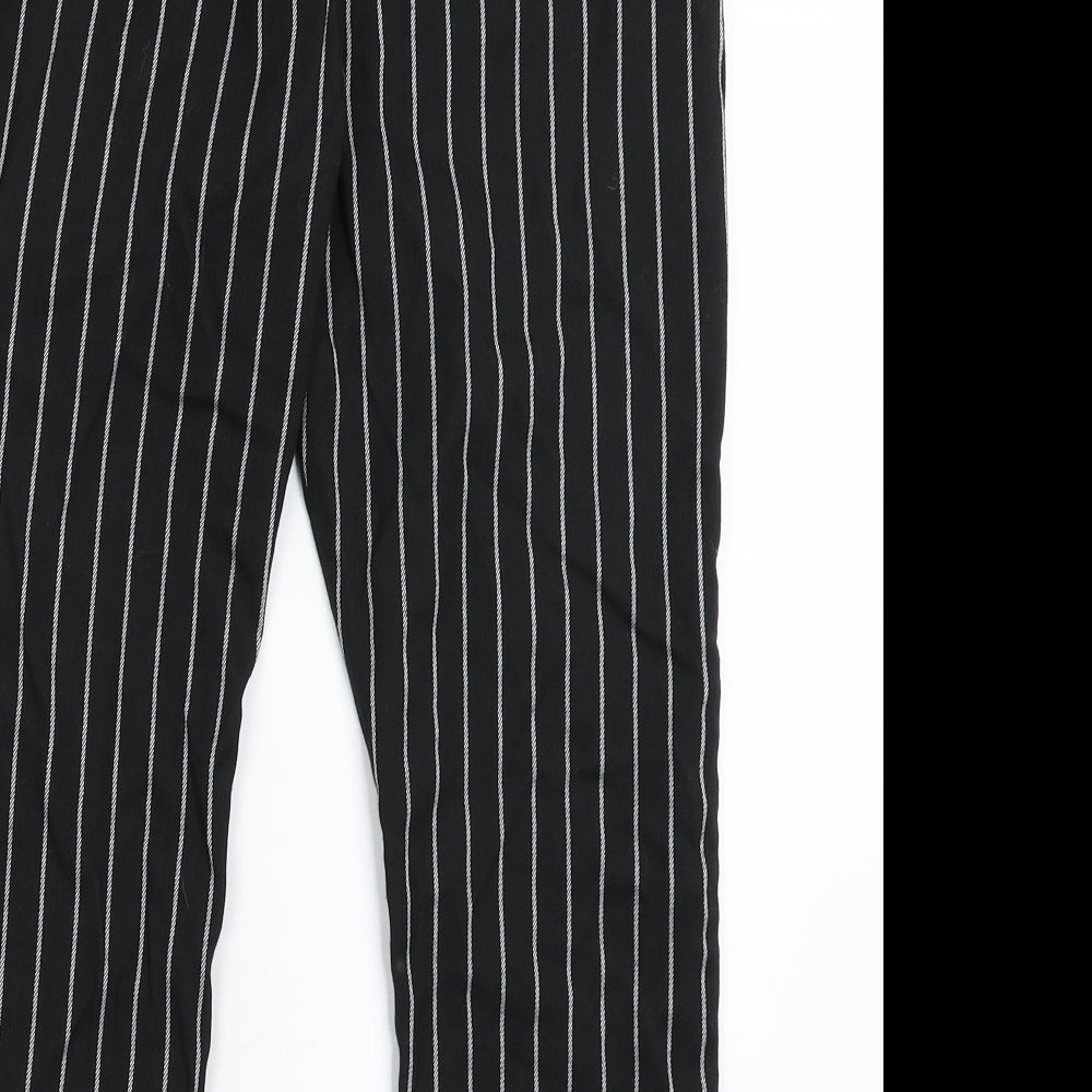 H&M Girls Black Striped  Dress Pants Trousers Size 10 Years
