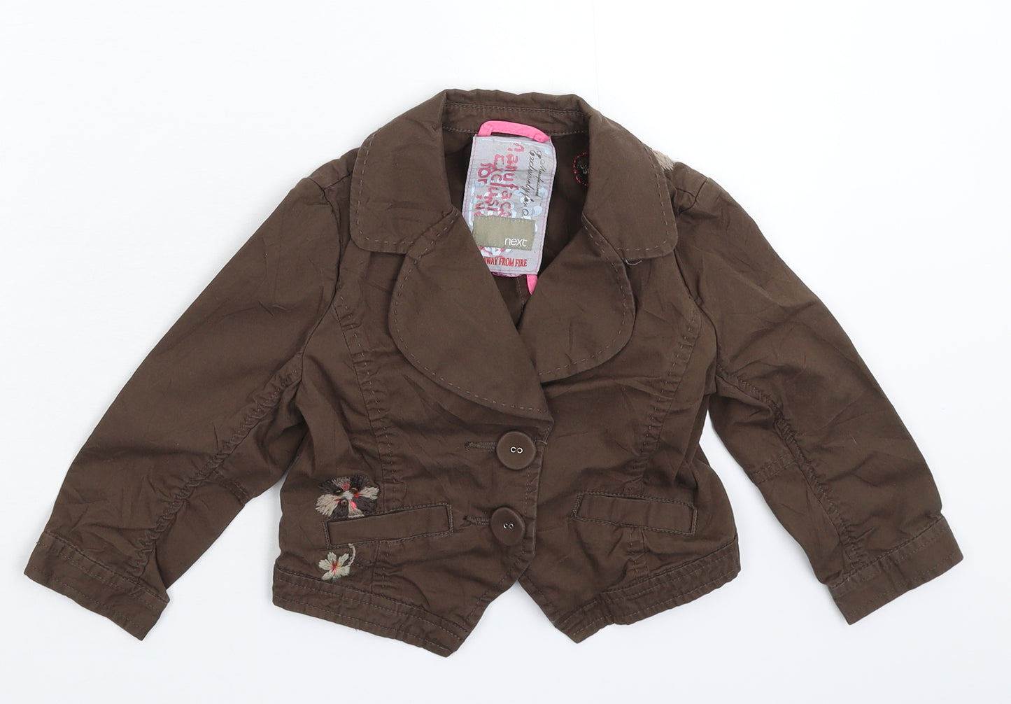 NEXT Girls Grey   Jacket Blazer Size 5-6 Years