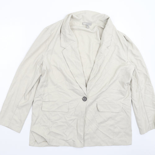 ASOS Womens Beige   Jacket Blazer Size 14