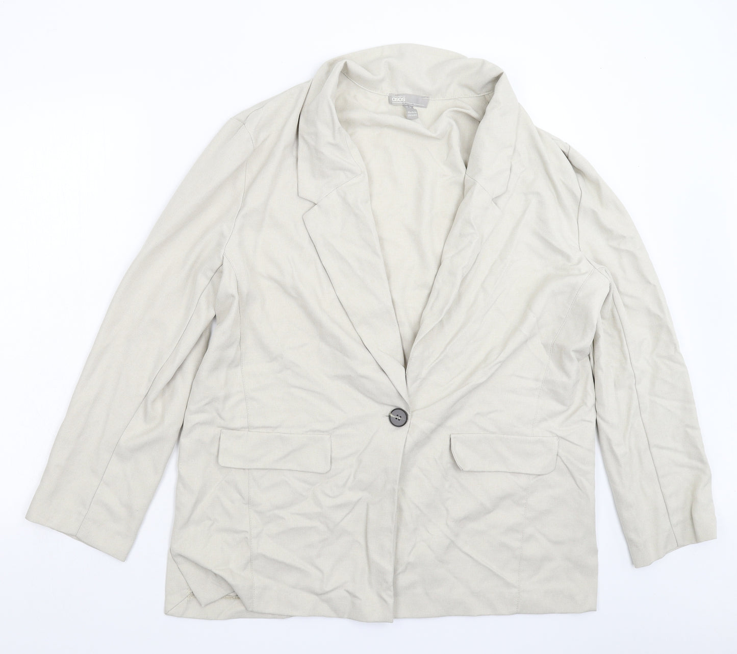 ASOS Womens Beige   Jacket Blazer Size 14