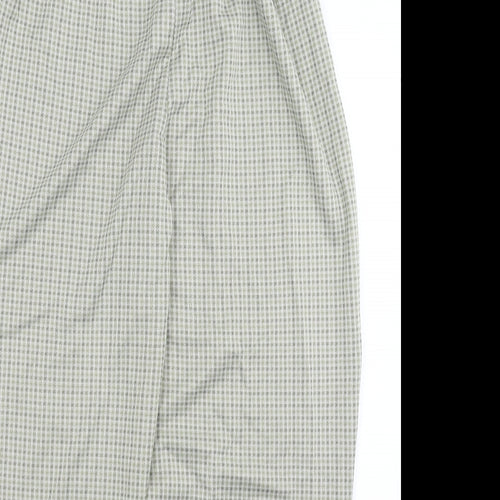 Preworn Womens Green Check  Trousers  Size 18 L27 in
