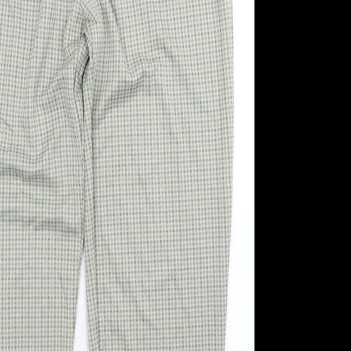 Preworn Womens Green Check  Trousers  Size 18 L27 in