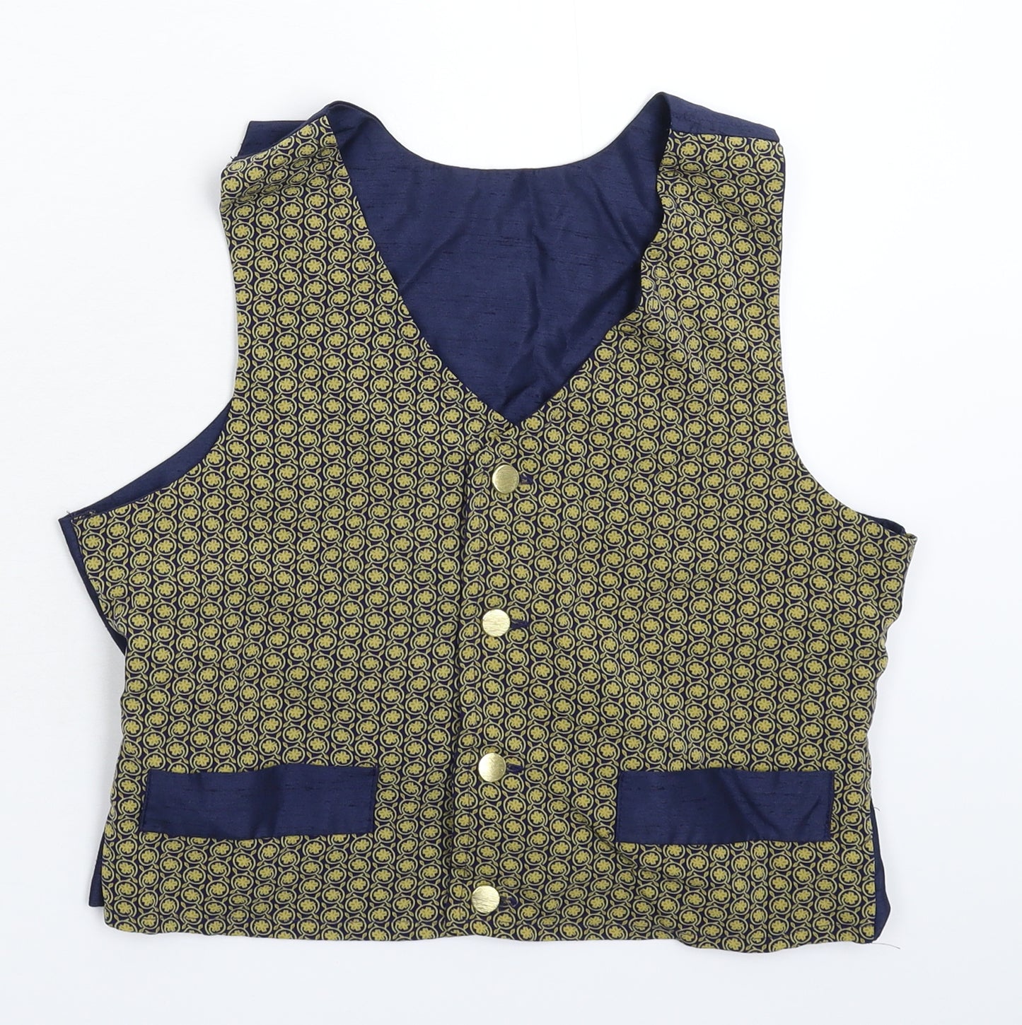 Preworn Boys Multicoloured Floral  Jacket Waistcoat Size L