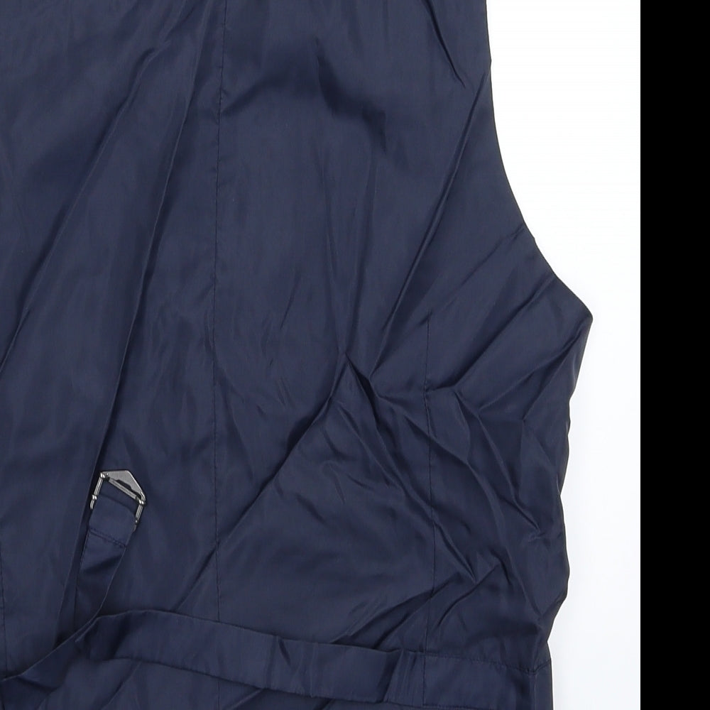 Marks and Spencer Mens Blue   Jacket Suit Waistcoat Size S