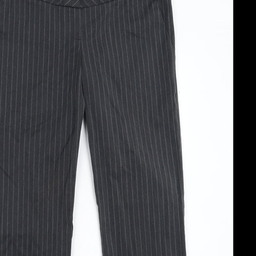 Mothercare Womens Grey Striped  Trousers  Size 34 in L30 in