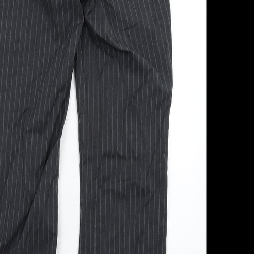 Mothercare Womens Grey Striped  Trousers  Size 34 in L30 in