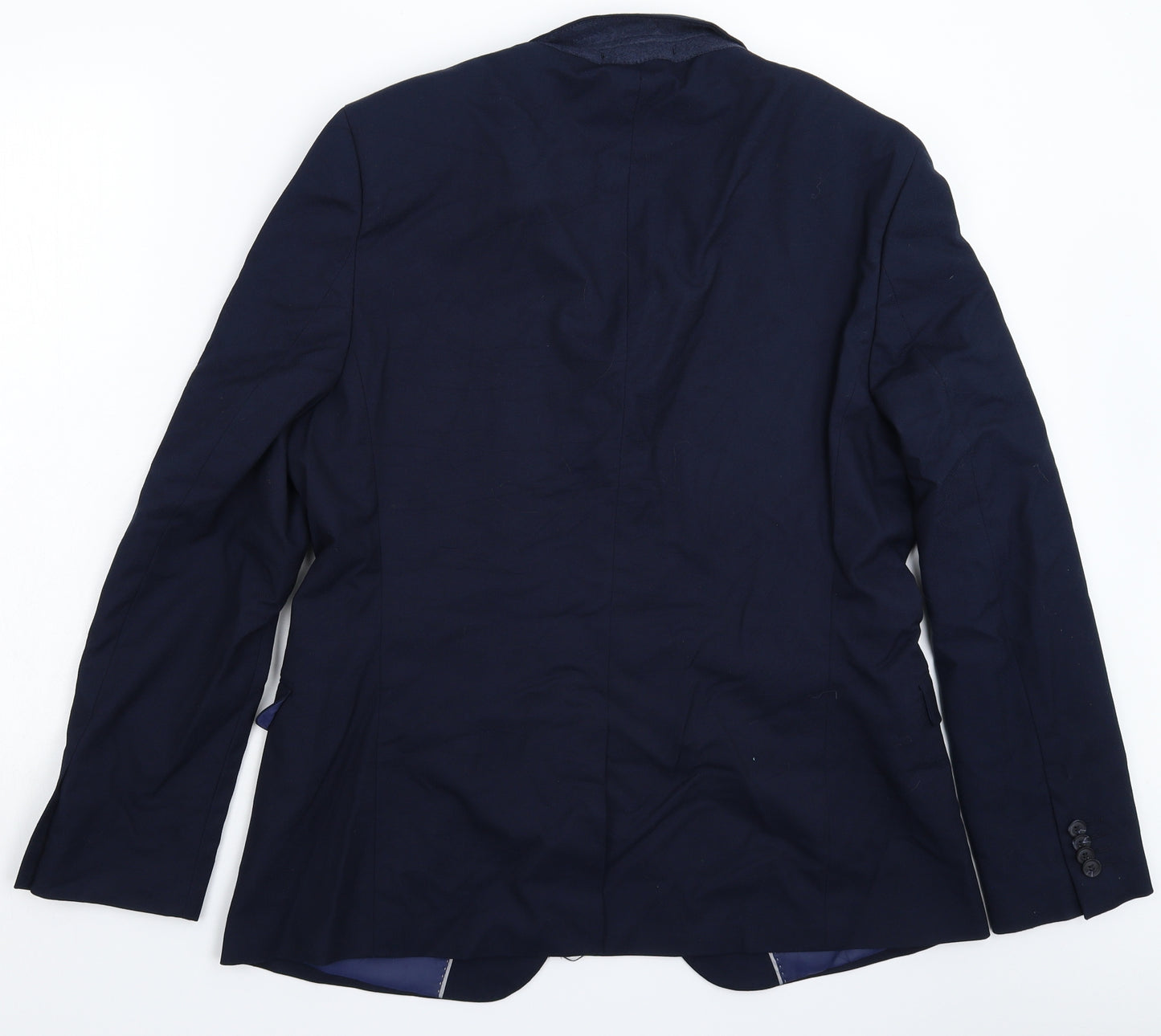 Topman Mens Blue   Jacket Suit Jacket Size 42