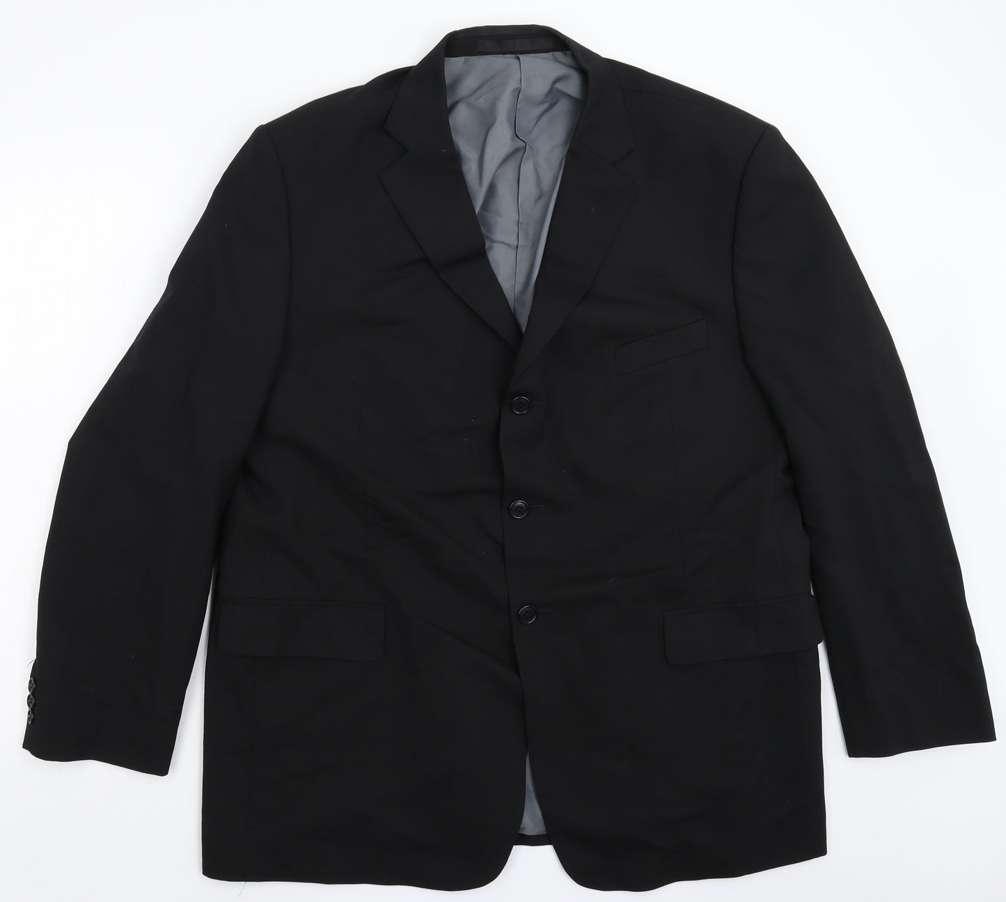 Preworn Mens Black   Jacket Suit Jacket Size 46