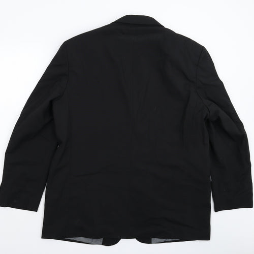 Preworn Mens Black   Jacket Suit Jacket Size 46