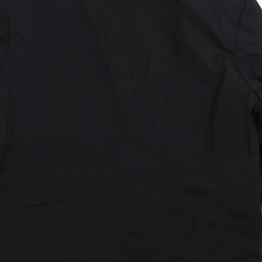 Preworn Mens Black   Jacket Suit Jacket Size 46