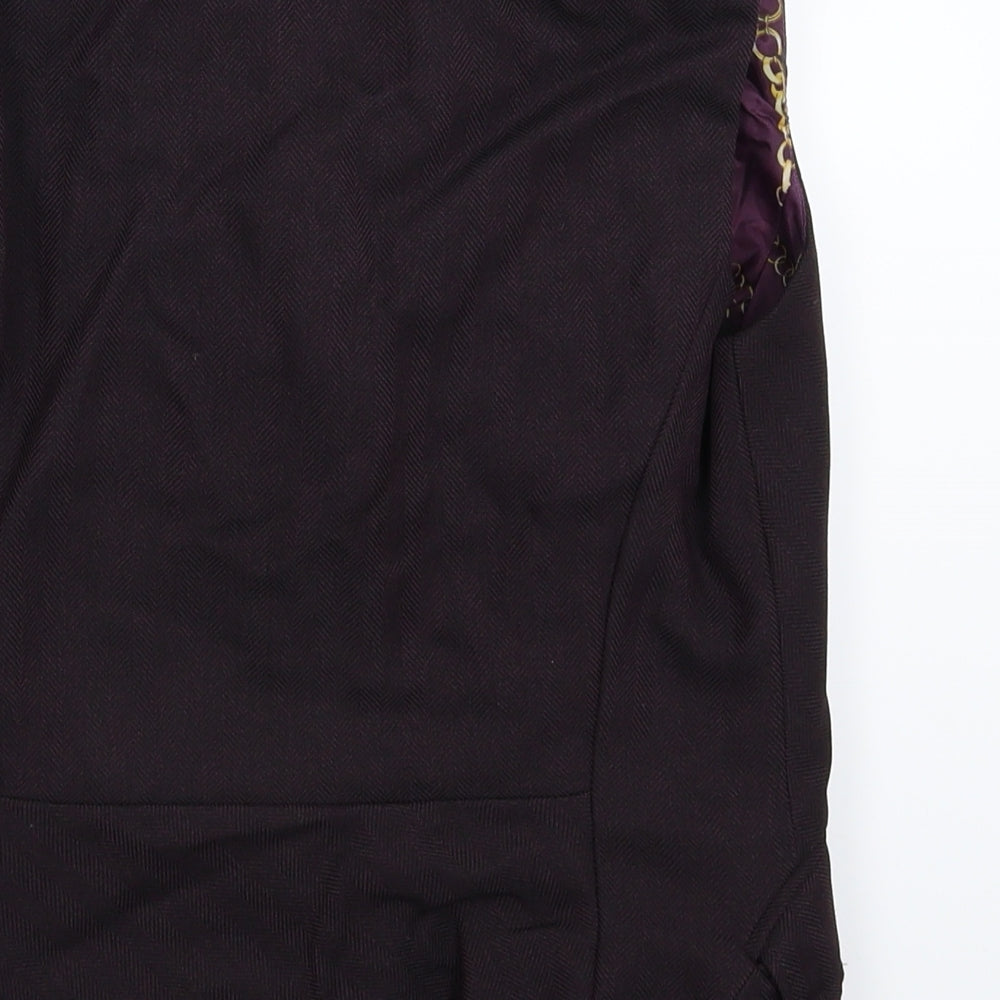 Atmosphere Womens Brown Herringbone  Jacket Waistcoat Size 14
