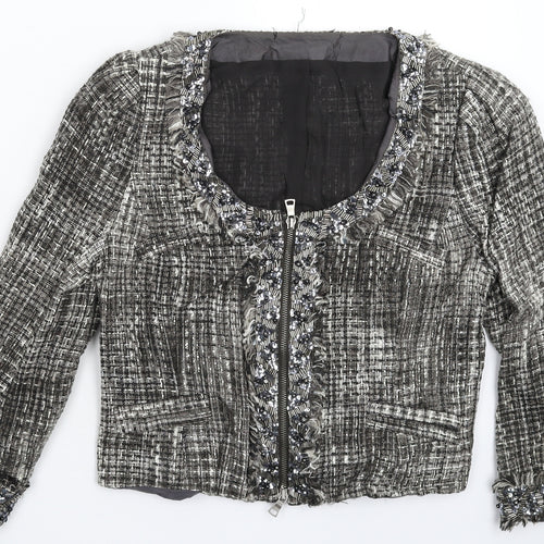 Preworn Womens Grey   Jacket Blazer Size M