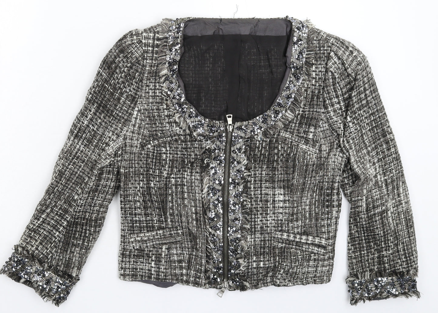 Preworn Womens Grey   Jacket Blazer Size M