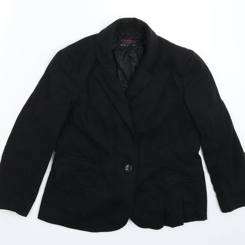 New Look Womens Black   Jacket Blazer Size 14