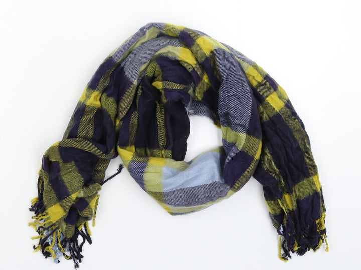 Preworn Womens Multicoloured Check Knit  Scarf