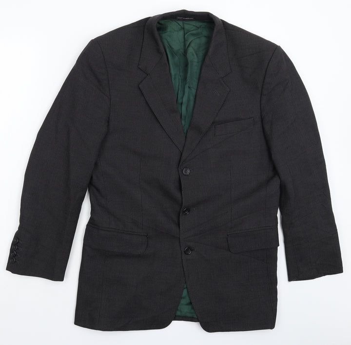 Norton Townsend Mens Black Jacket Suit Jacket Size 38