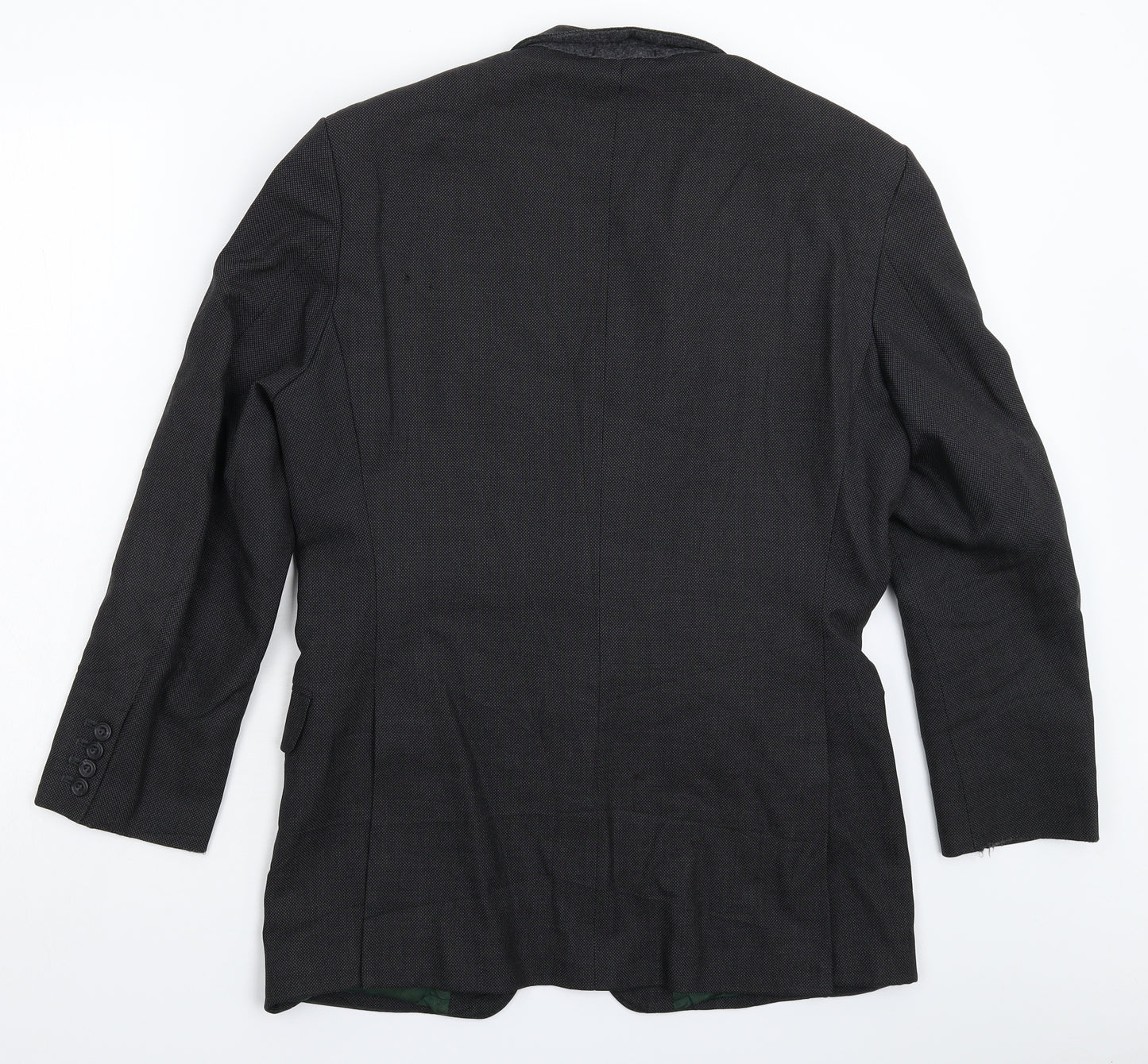 Norton Townsend Mens Black   Jacket Suit Jacket Size 38