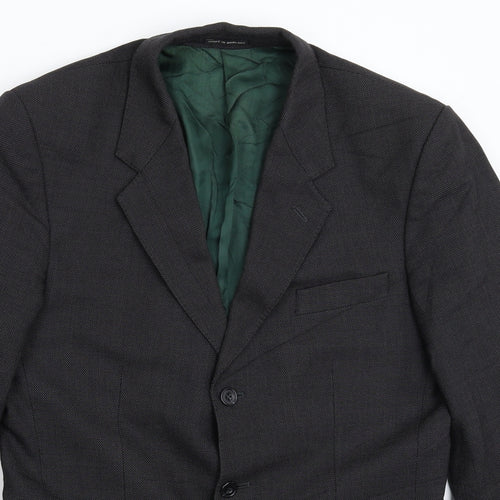 Norton Townsend Mens Black   Jacket Suit Jacket Size 38