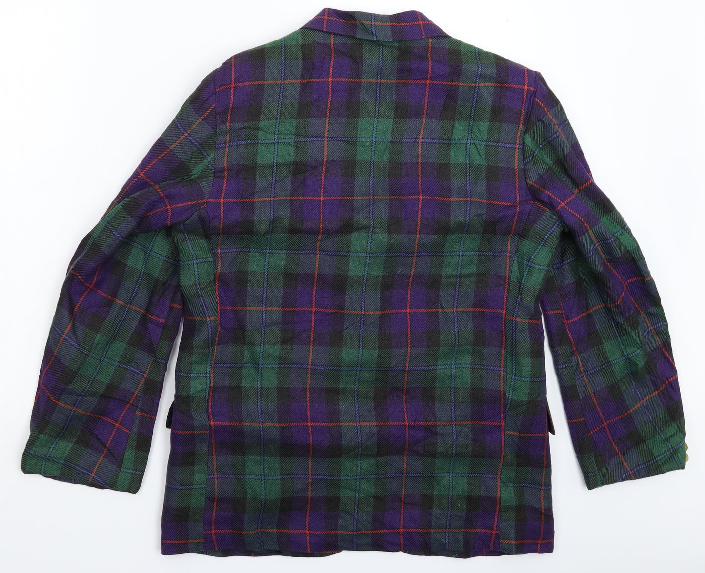 Harrods Womens Multicoloured Check  Jacket Blazer Size 14
