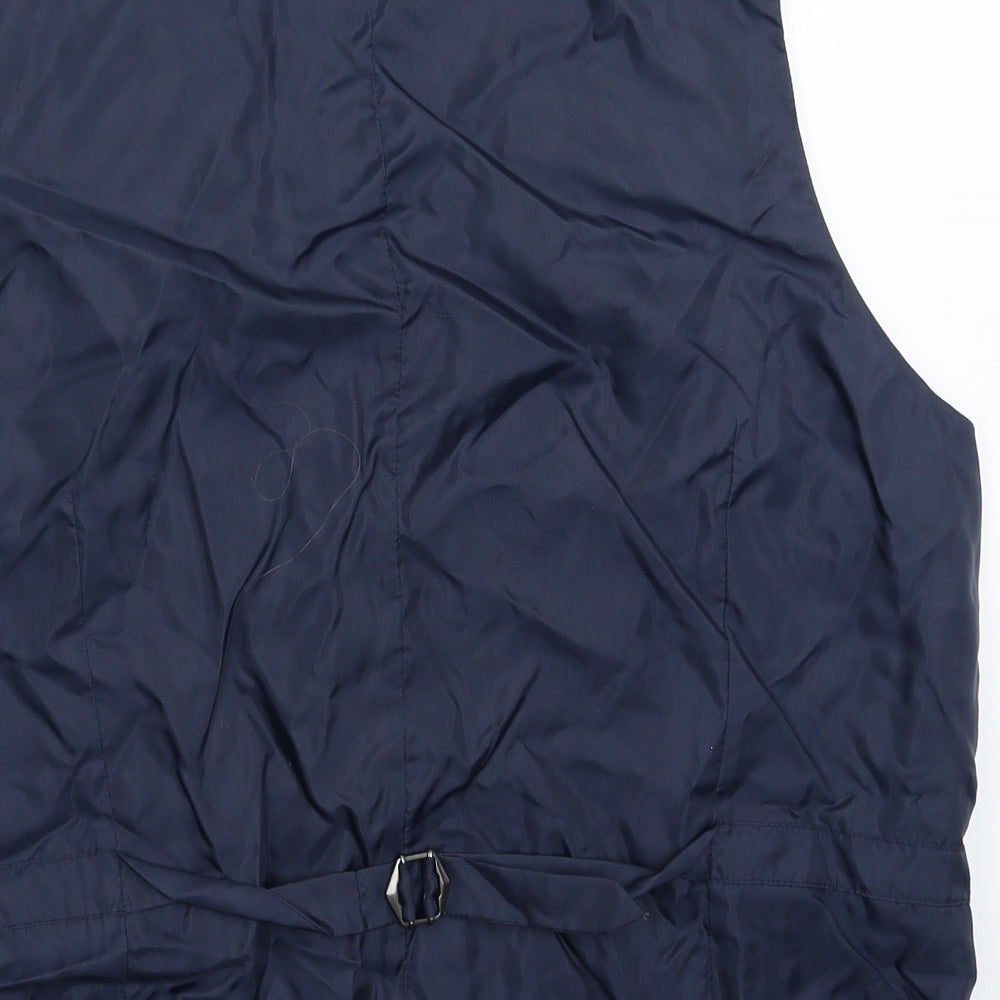 Marks and Spencer Mens Blue   Jacket Suit Waistcoat Size XL