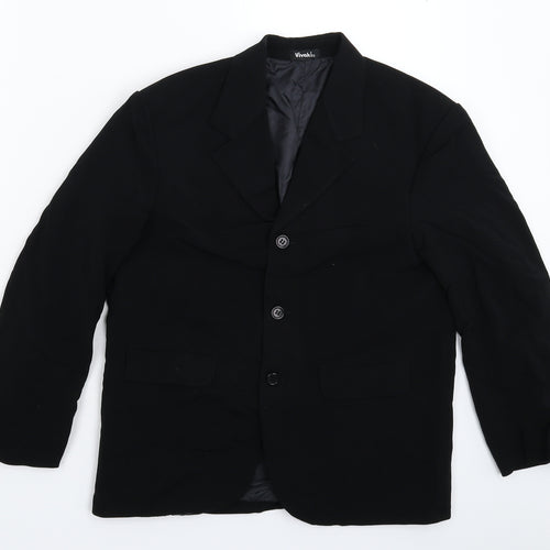 VivaKi Womens Black   Jacket Suit Jacket Size 10