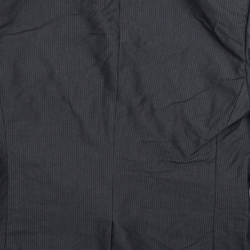 Marks and Spencer Mens Grey Striped  Jacket Suit Jacket Size 42