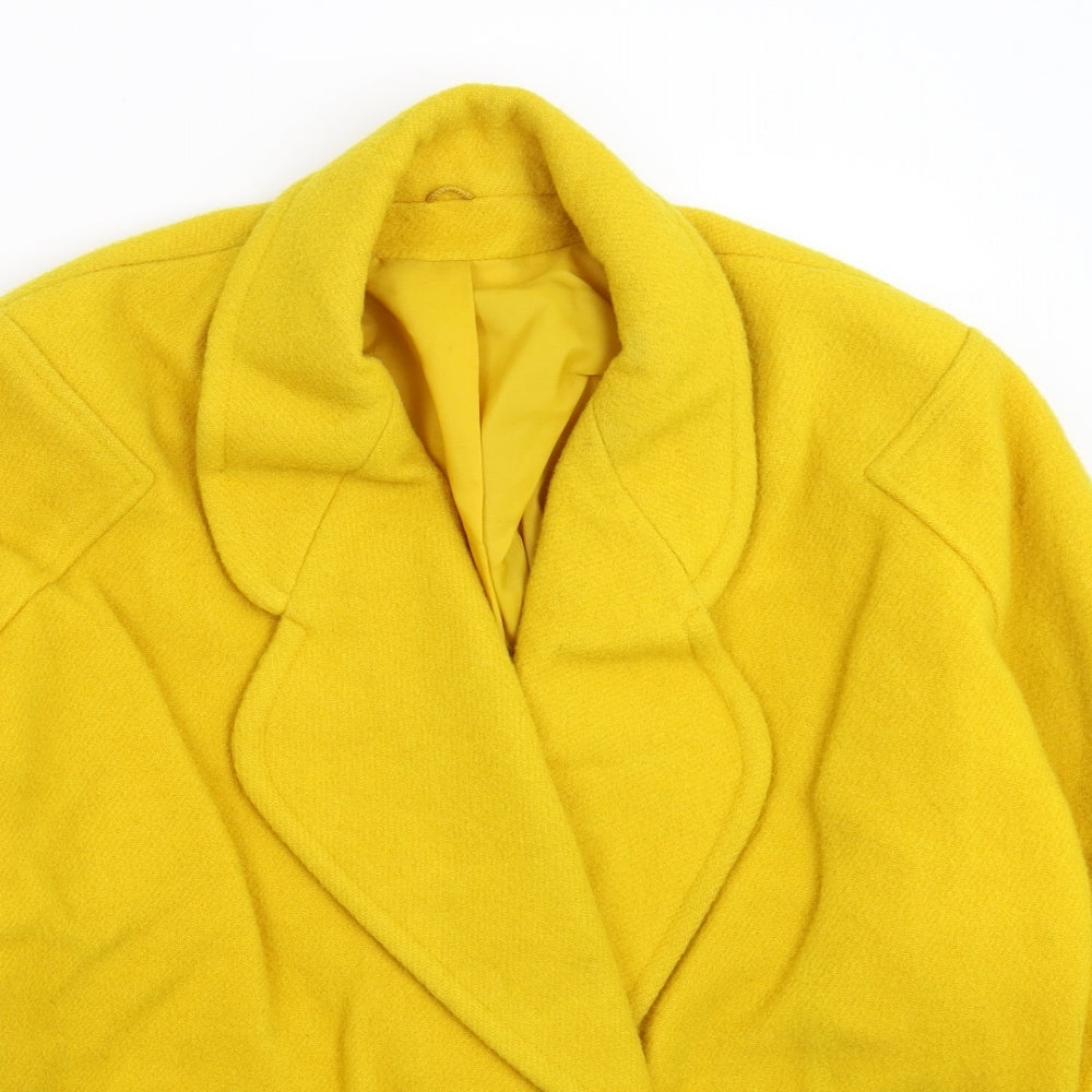 BHS Womens Yellow   Jacket Coat Size 12