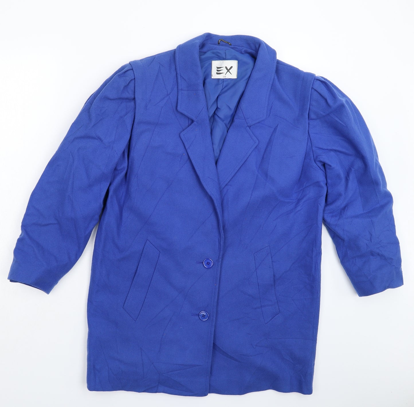 EX Womens Blue   Jacket Suit Jacket Size 10