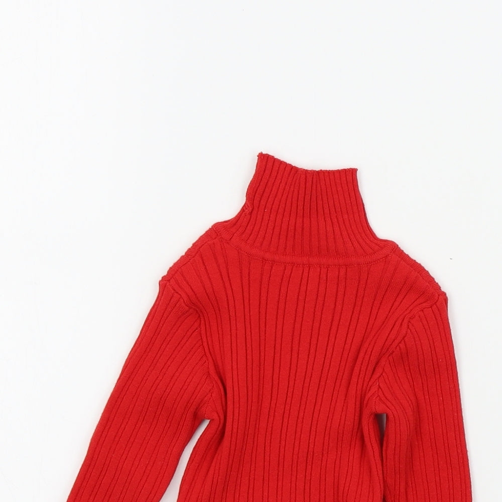 Nutmeg Girls Red Colourblock  Basic T-Shirt Size 2-3 Years