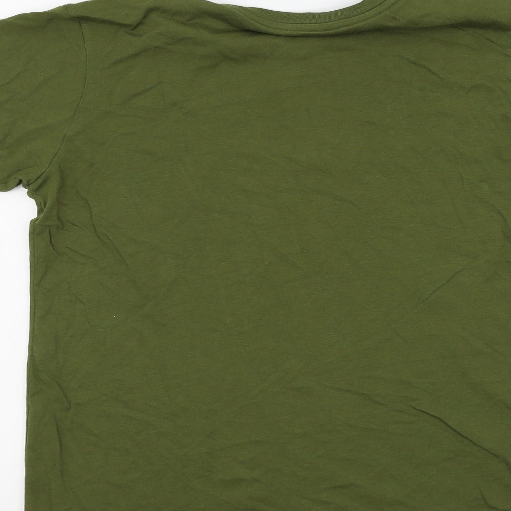 LACOSTE SPORT Boys Green Colourblock  Basic T-Shirt Size 14 Years