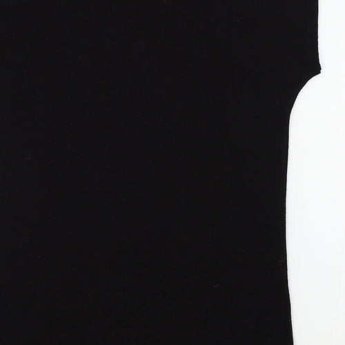 Laura Kent Womens Black Geometric  Pullover Jumper Size 14