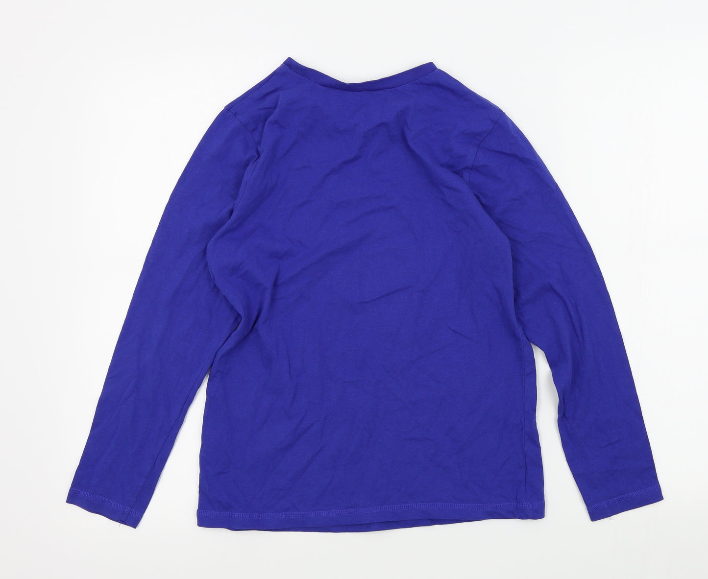 George Boys Blue Colourblock  Basic T-Shirt Size 11-12 Years