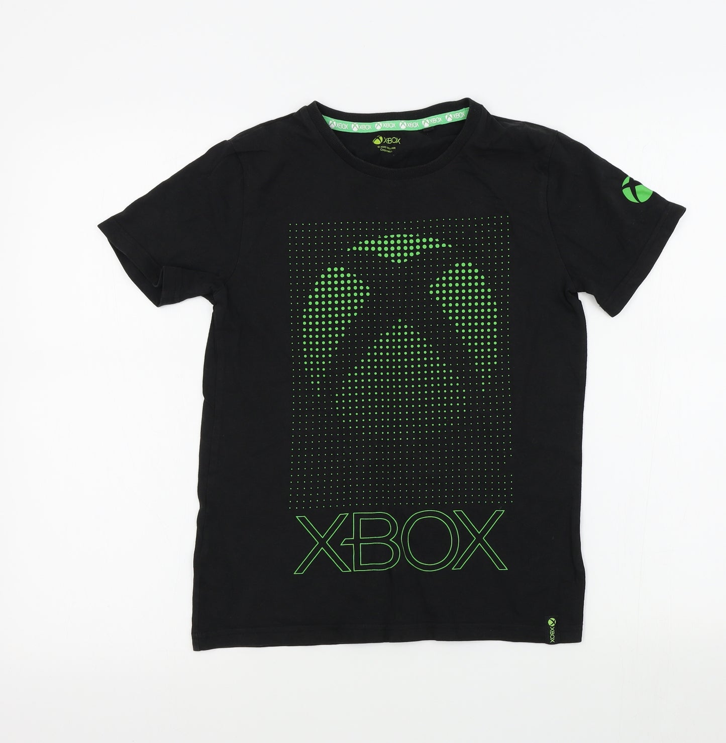 X BOX Boys Black Colourblock  Basic T-Shirt Size 10 Years  - X BOX