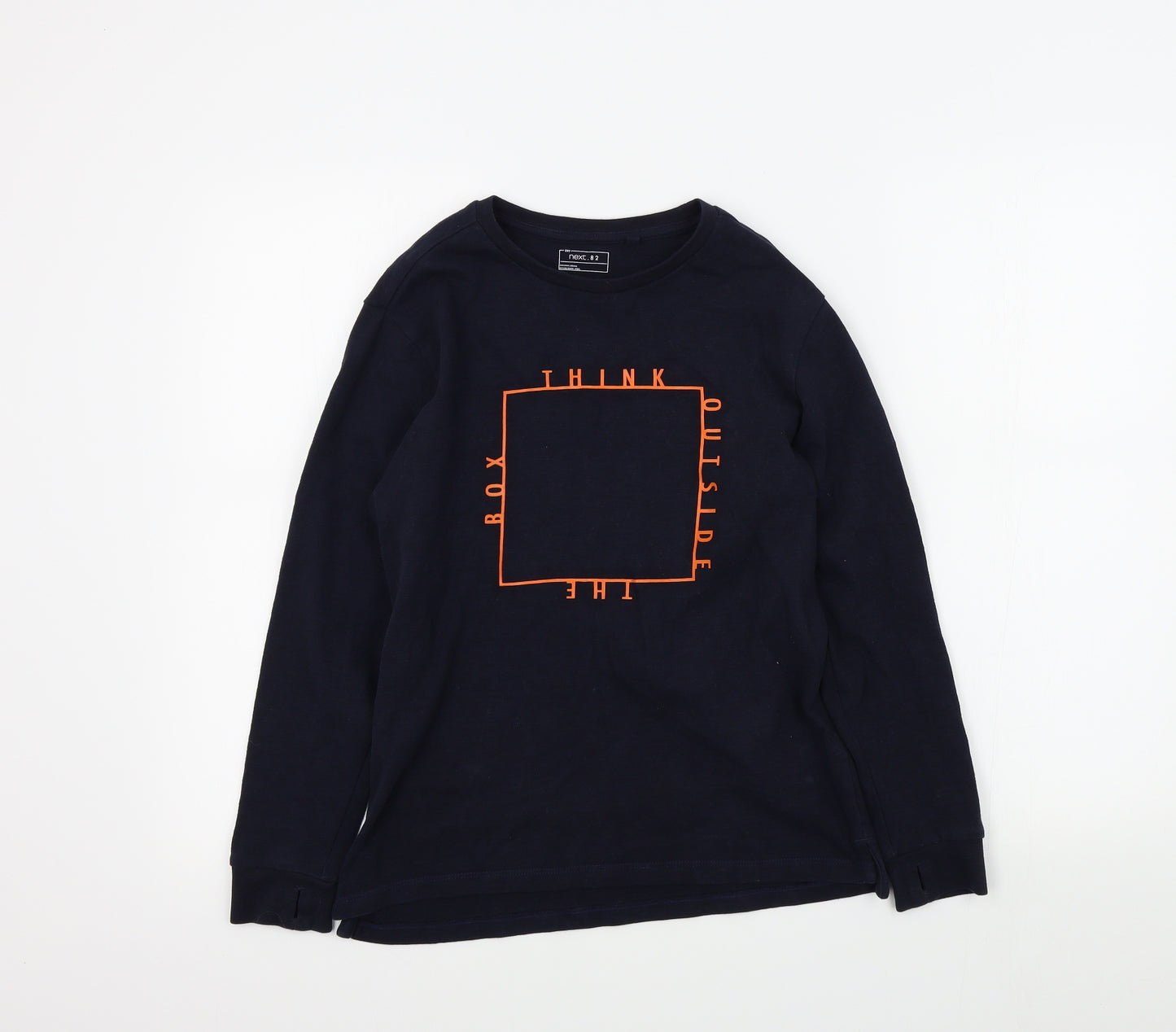 NEXT Boys Blue Colourblock  Pullover Jumper Size 11 Years